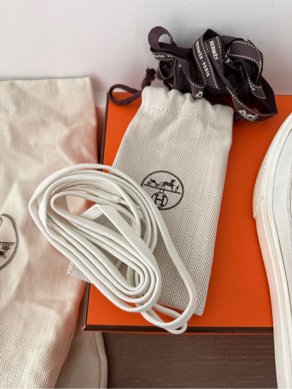 Hermes Deep Sneakers White EU 38 - Picture 10 of 12